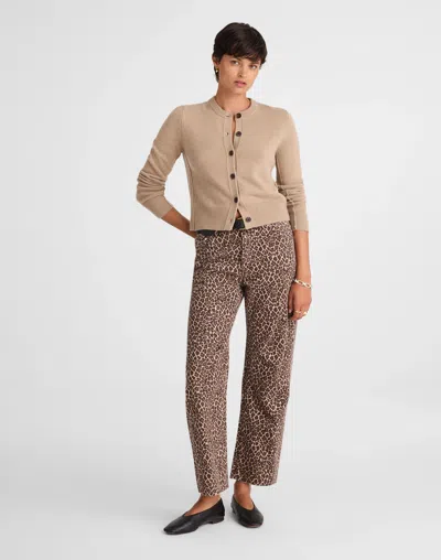 Madewell Cashmere Button-front Cardigan Sweater In Neutral