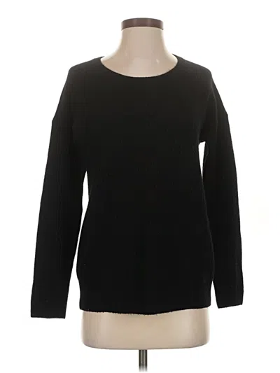 Pre-owned Madewell Cashmere Pullover Sweater In Black