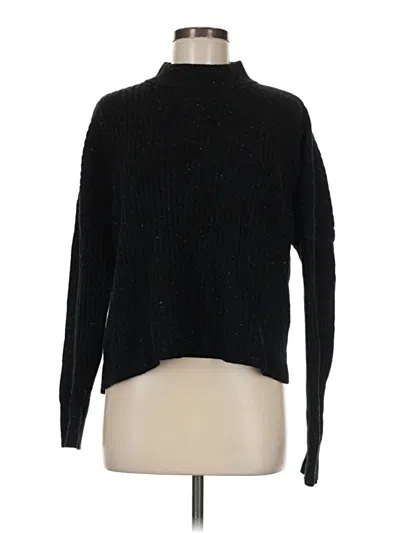 Pre-owned Madewell Cashmere Pullover Sweater In Black