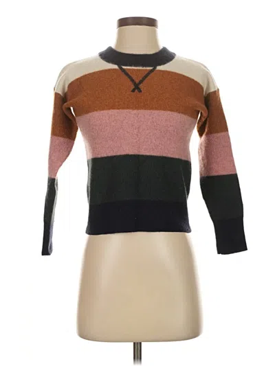 Pre-owned Madewell Cashmere Pullover Sweater In Brown