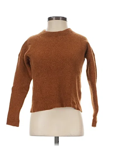 Pre-owned Madewell Cashmere Pullover Sweater In Brown
