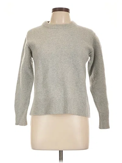 Pre-owned Madewell Cashmere Pullover Sweater In Gray