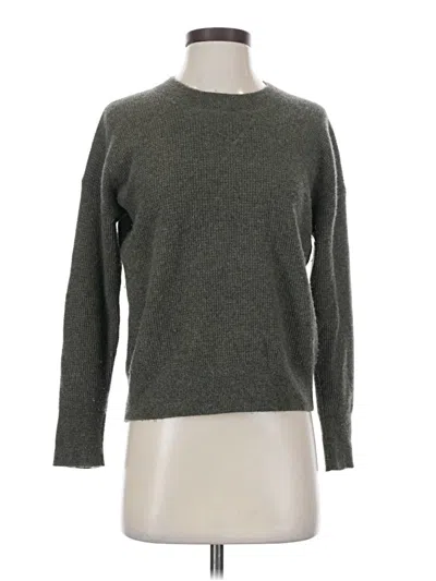 Pre-owned Madewell Cashmere Pullover Sweater In Gray