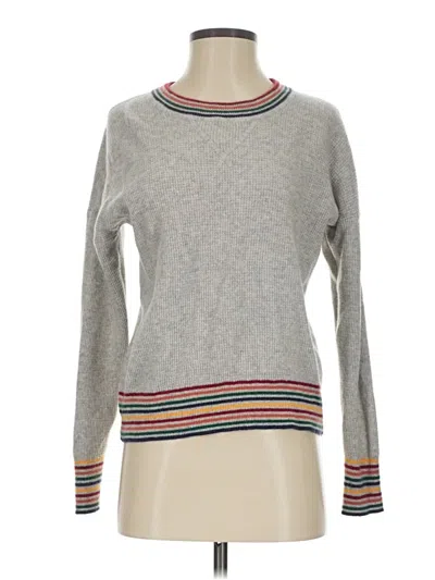 Pre-owned Madewell Cashmere Pullover Sweater In Gray