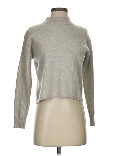 Pre-owned Madewell Cashmere Pullover Sweater In Gray