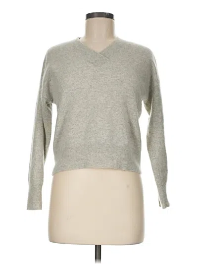 Pre-owned Madewell Cashmere Pullover Sweater In Gray