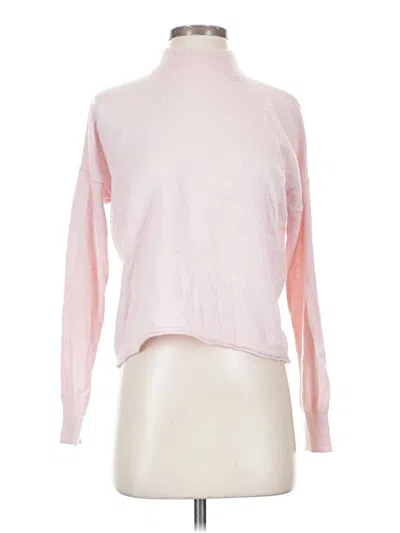 Pre-owned Madewell Cashmere Pullover Sweater In Pink