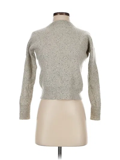 Pre-owned Madewell Cashmere Pullover Sweater In Silver