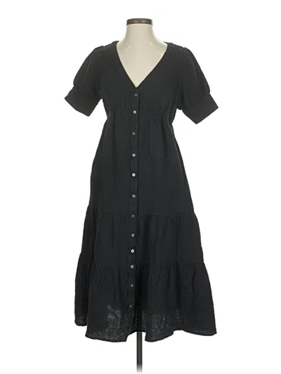 Pre-owned Madewell Casual Dress In Black