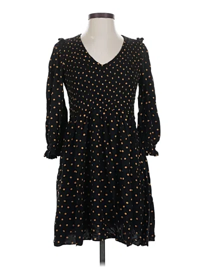 Pre-owned Madewell Casual Dress In Black