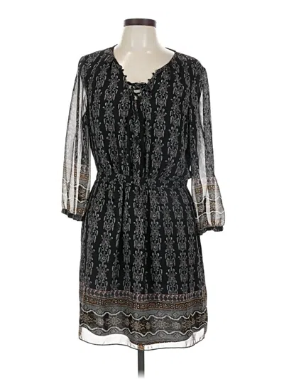 Pre-owned Madewell Casual Dress In Black