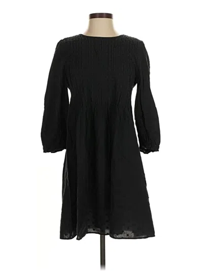 Pre-owned Madewell Casual Dress In Black