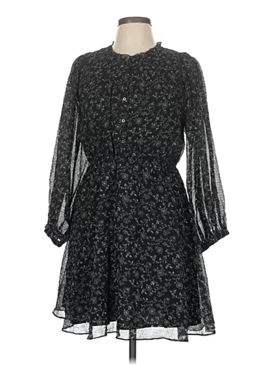 Pre-owned Madewell Casual Dress In Black