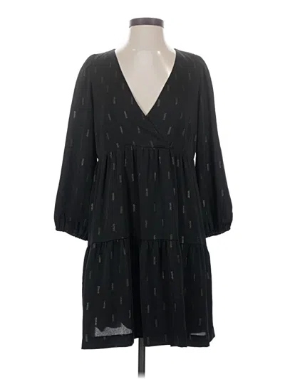 Pre-owned Madewell Casual Dress In Black