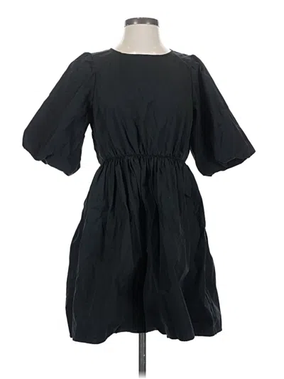Pre-owned Madewell Casual Dress In Black