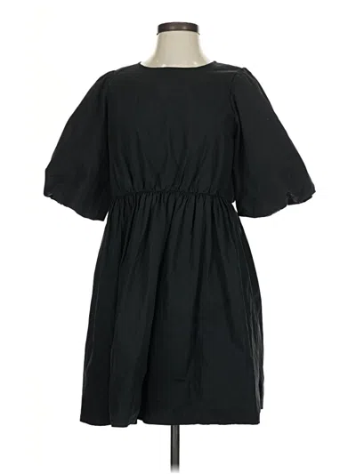 Pre-owned Madewell Casual Dress In Black