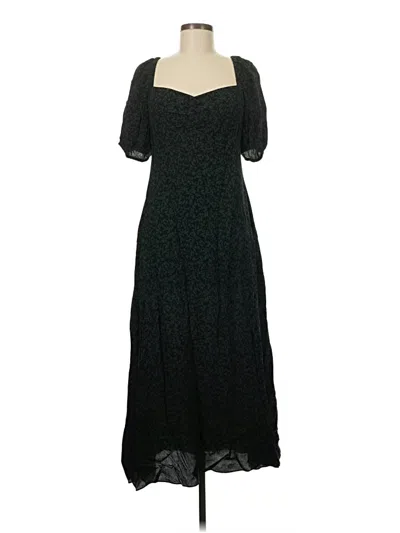 Pre-owned Madewell Casual Dress In Black