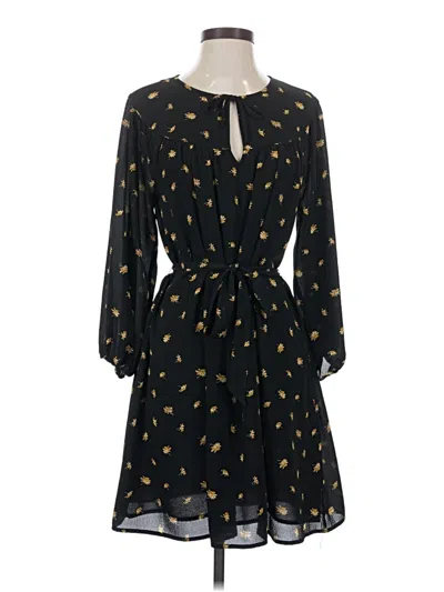 Pre-owned Madewell Casual Dress In Black