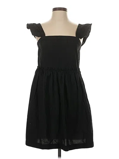 Pre-owned Madewell Casual Dress In Black