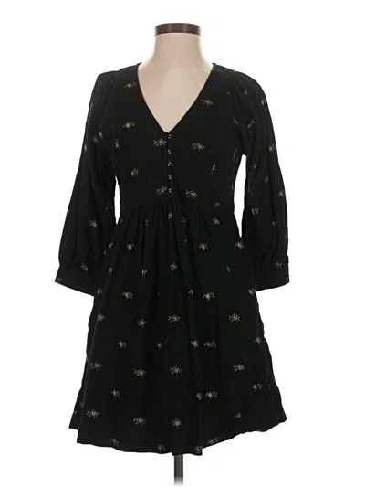 Pre-owned Madewell Casual Dress In Black
