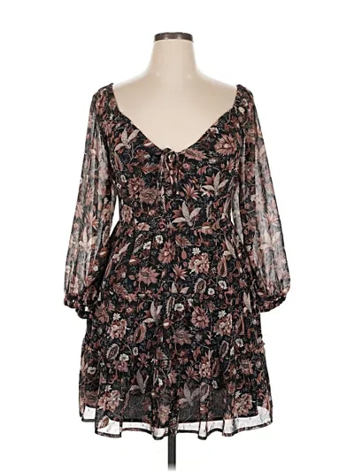 Pre-owned Madewell Casual Dress In Black