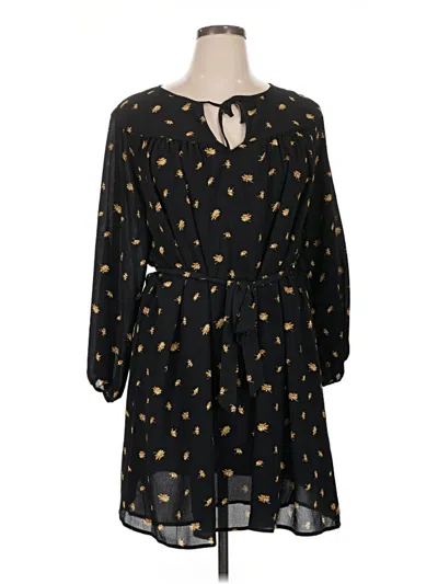 Pre-owned Madewell Casual Dress In Black