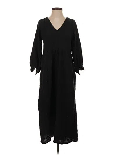 Pre-owned Madewell Casual Dress In Black