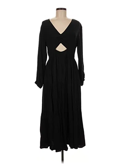 Pre-owned Madewell Casual Dress In Black