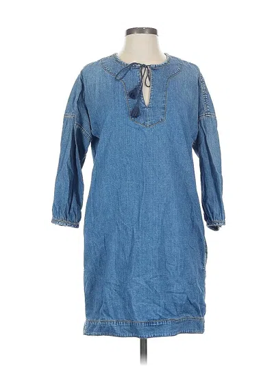 Pre-owned Madewell Casual Dress In Blue