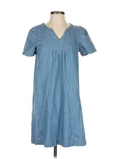 Pre-owned Madewell Casual Dress In Blue