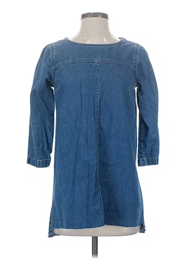 Pre-owned Madewell Casual Dress In Blue