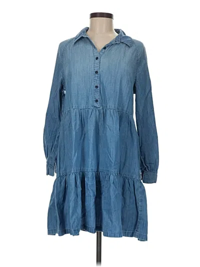 Pre-owned Madewell Casual Dress In Blue