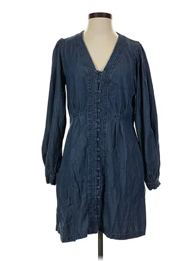 Pre-owned Madewell Casual Dress In Blue