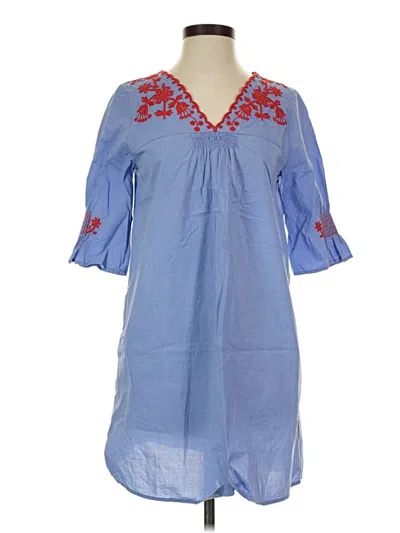 Pre-owned Madewell Casual Dress In Blue