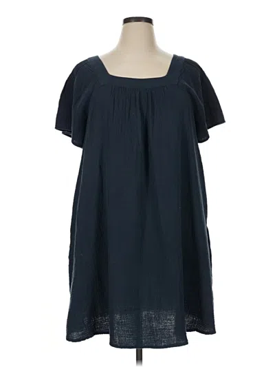 Pre-owned Madewell Casual Dress In Blue