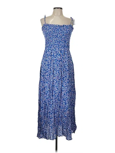 Pre-owned Madewell Casual Dress In Blue