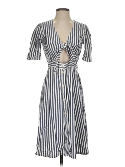 Pre-owned Madewell Casual Dress In Blue