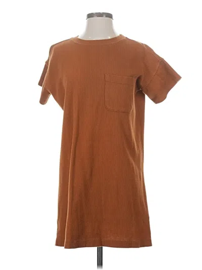 Pre-owned Madewell Casual Dress In Brown