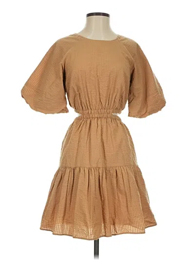 Pre-owned Madewell Casual Dress In Brown
