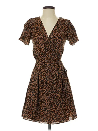 Pre-owned Madewell Casual Dress In Brown