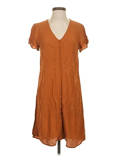 Pre-owned Madewell Casual Dress In Brown