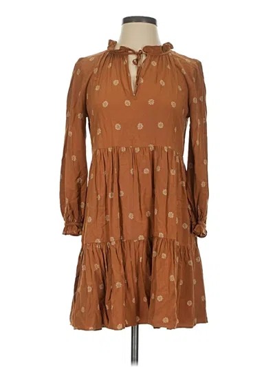 Pre-owned Madewell Casual Dress In Brown