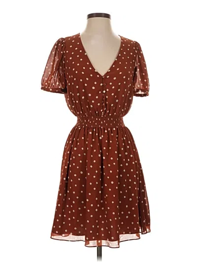 Pre-owned Madewell Casual Dress In Brown