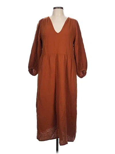 Pre-owned Madewell Casual Dress In Brown
