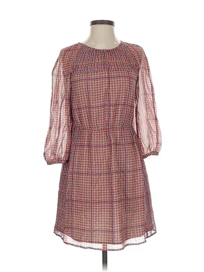 Pre-owned Madewell Casual Dress In Burgundy