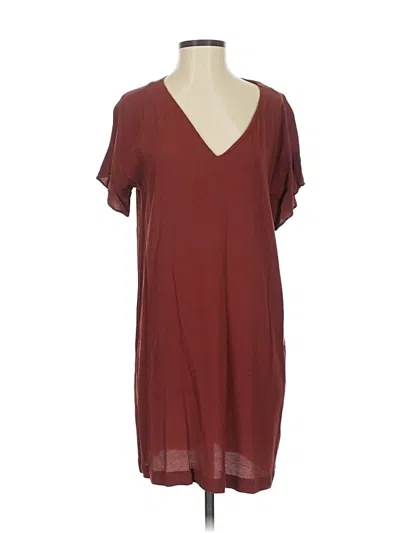 Pre-owned Madewell Casual Dress In Burgundy