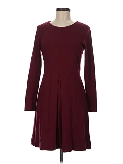 Pre-owned Madewell Casual Dress In Burgundy