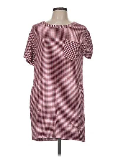 Pre-owned Madewell Casual Dress In Burgundy