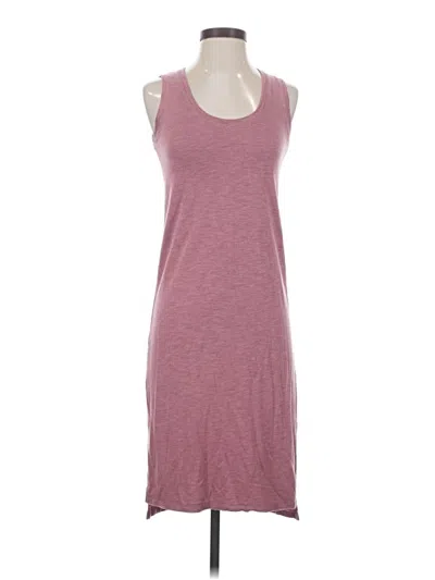 Pre-owned Madewell Casual Dress In Burgundy