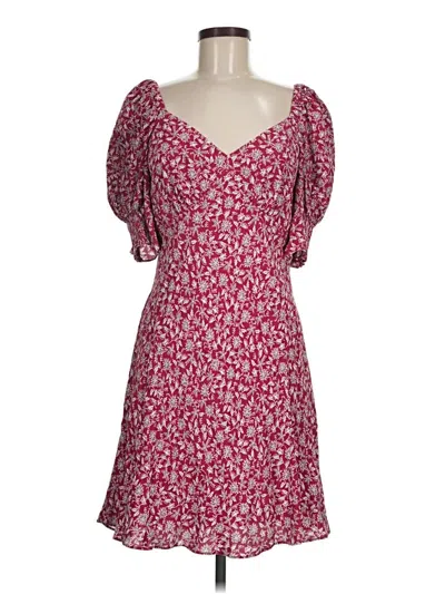 Pre-owned Madewell Casual Dress In Burgundy